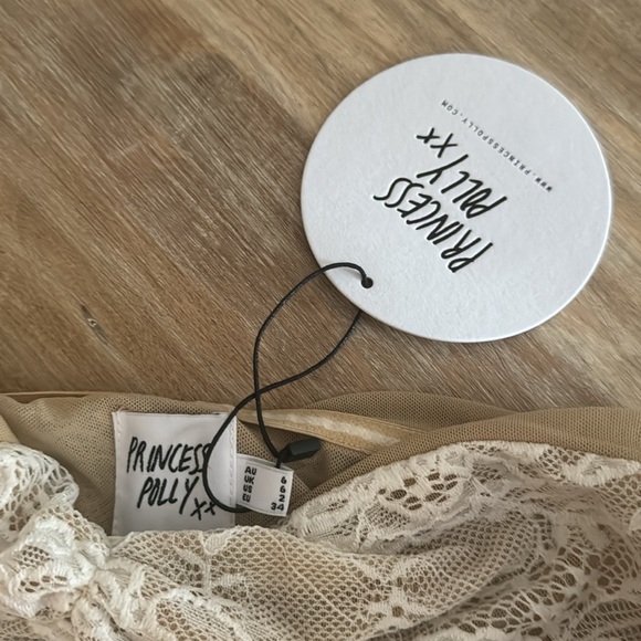 HAILEES LACE STRAPLESS MINI DRESS WHITE - Picture 2 of 3